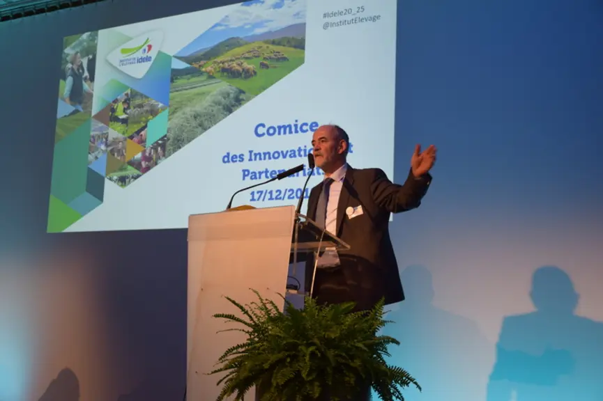 Martial Marguet, président de l’Institut de l’élevage : « Nous pensons que l’élevage a des avenirs, alors construisons les ensemble » © D. Hardy