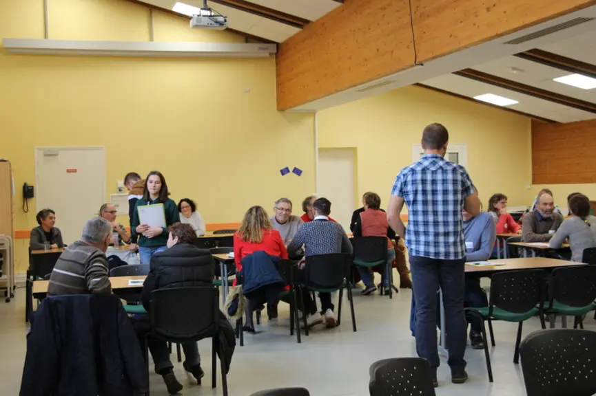Les porteurs de projet présents lors de la journée ont pu rencontrer une douzaine d’éleveurs souhaitant transmettre leur exploitation ou recherchant u