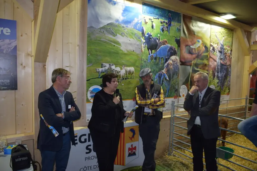 Au salon de l'agriculture, Éliane Bareille, vice-présidente à la région Sud-Paca, était l'une des personnalités politiques à apporter son soutien à Fr