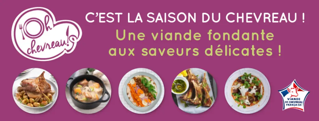 Interbev a communiqué sur la viande de chevreau via les réseaux sociaux. © Interbev