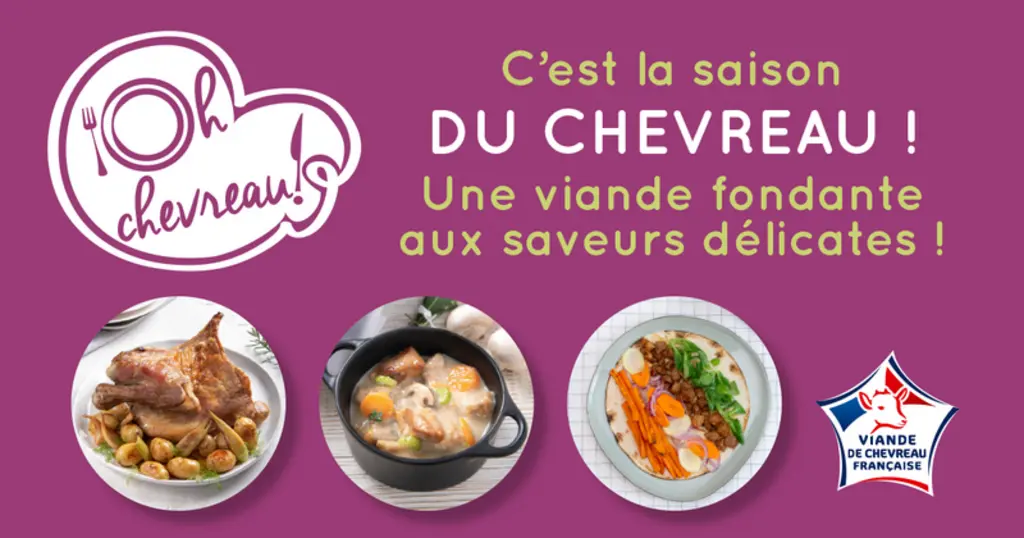 Interbev a communiqué sur la viande de chevreau via les réseaux sociaux. © Interbev