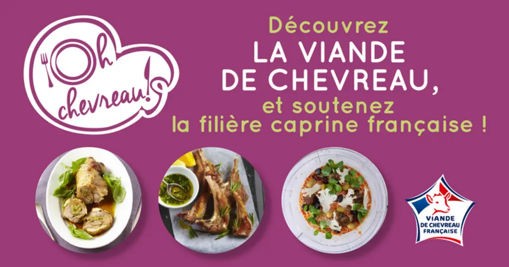 Interbev a communiqué sur la viande de chevreau via les réseaux sociaux. © Interbev