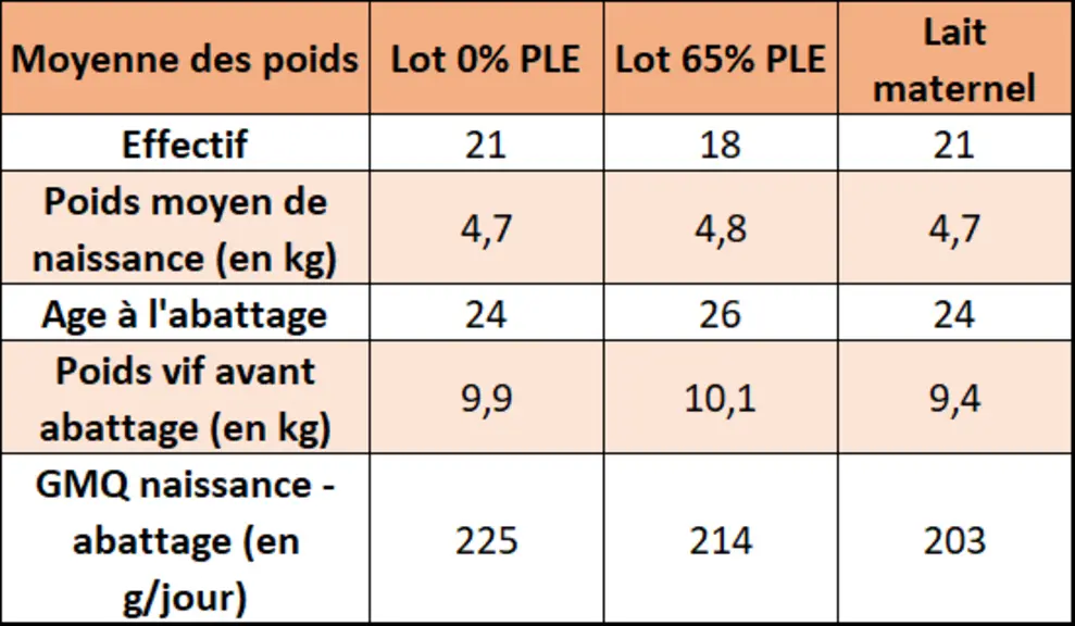Le GMQ est moins important avec le lait maternel, mais celui-ci donne des carcasses globalement moins grasses. © Idele