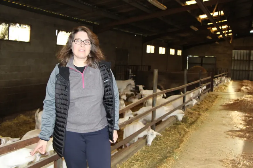 Valérie Foucher : « Il ne faut pas que les lactations longues soient subies. Le choix des chèvres et une bonne gestion du lot sont essentiels. » © V.