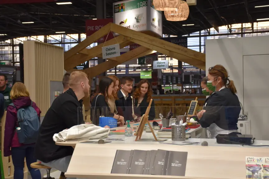 Les animations se sont succédé sur le stand des fromages de chèvre tout au long du salon, avec des ateliers culinaires très appréciés.