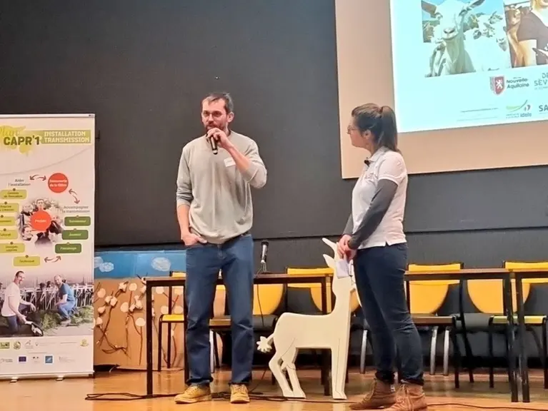 Le témoignage d’Olivier Billaud a marqué l’assistance lors de la journée "éleveurcaprindemain organisée par le Brilac et l'Anicap début décembre : en