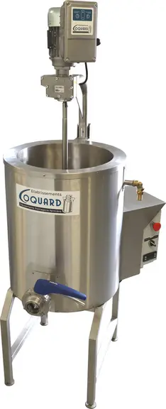 Les établissements Coquard proposent un pasteurisateur 50 litres pour lait, yaourt et crèmes dessert.