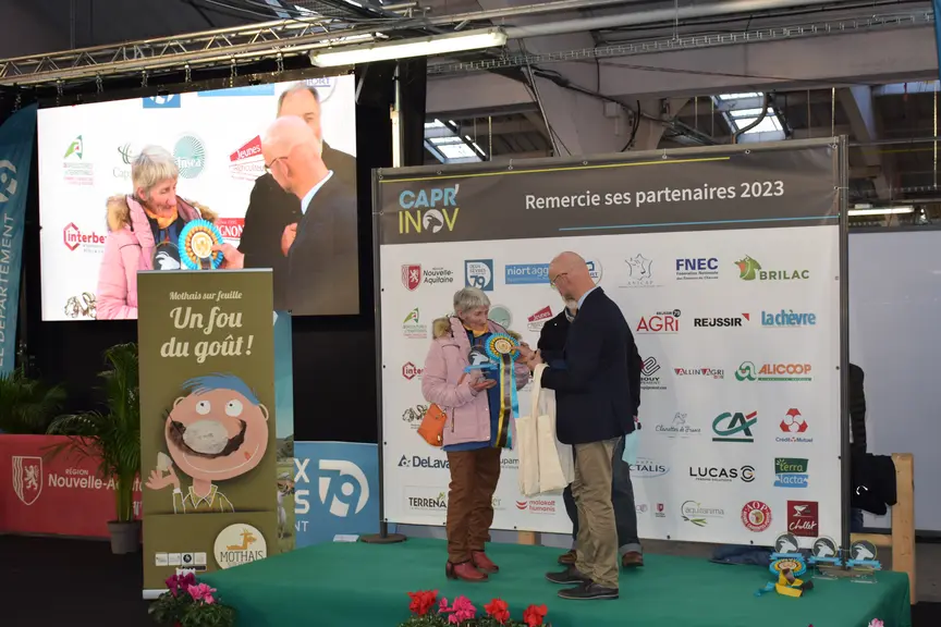 Remise des prix du concours de fromage à Capr'Inov 2023