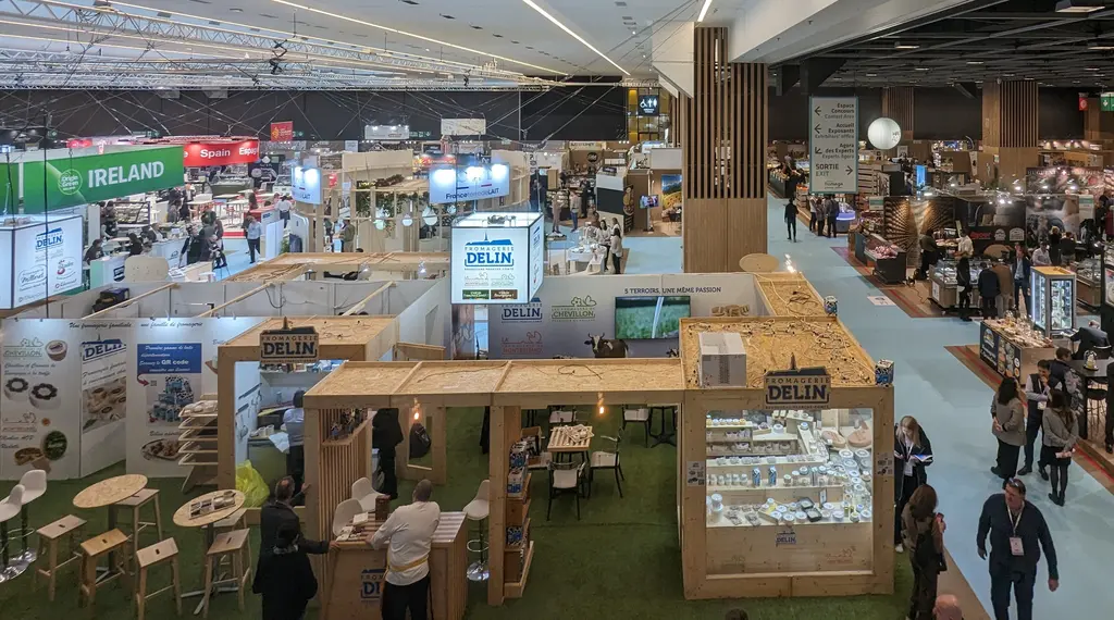 Salon du fromage vu d'en haut