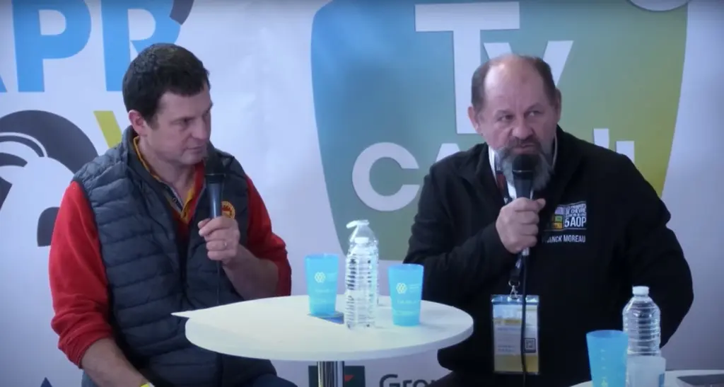 Franck Moreau et Jean-Philippe Bonnefoy de la Fnec sur le plateau de CapriTV