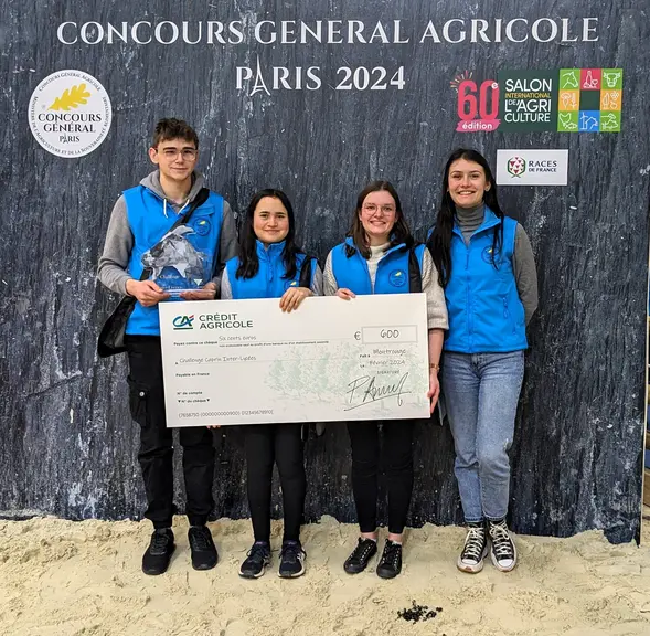 Les vainqueurs 2024 du prix du Challenge caprin Inter-Lycées