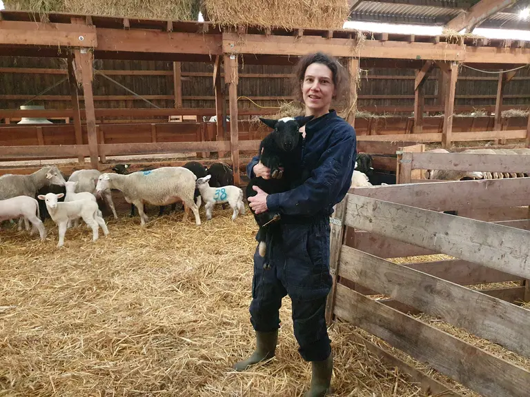 Amélie Villette à la ferme de Toutes Aures