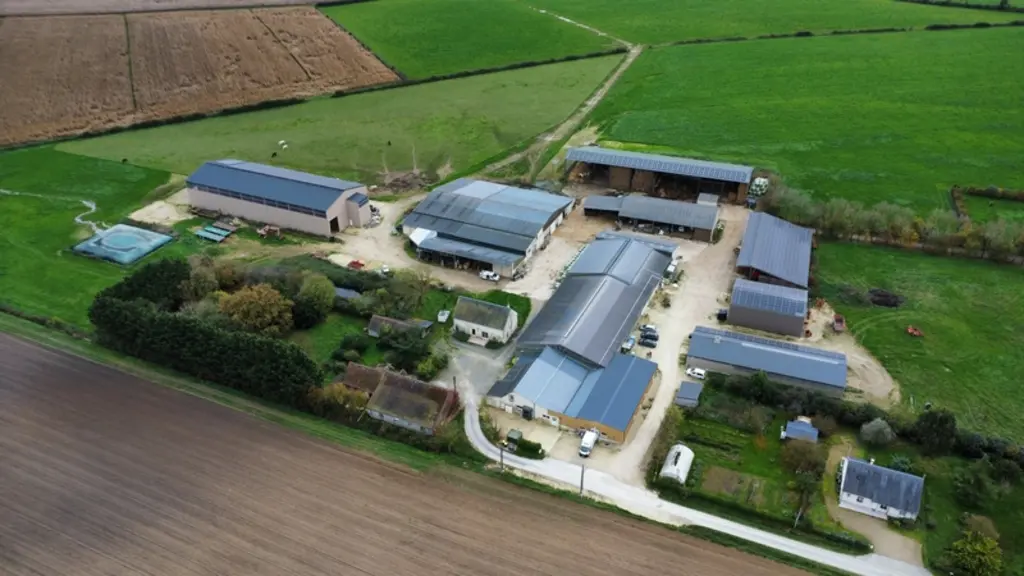 Ferme vue du ciel