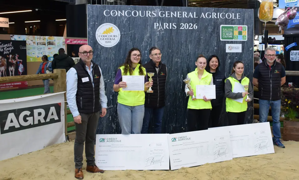 Remise des prix du concours de jugement des animaux 2026
