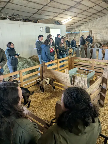 Visite d'une chèvrerie de Saône-et-Loire