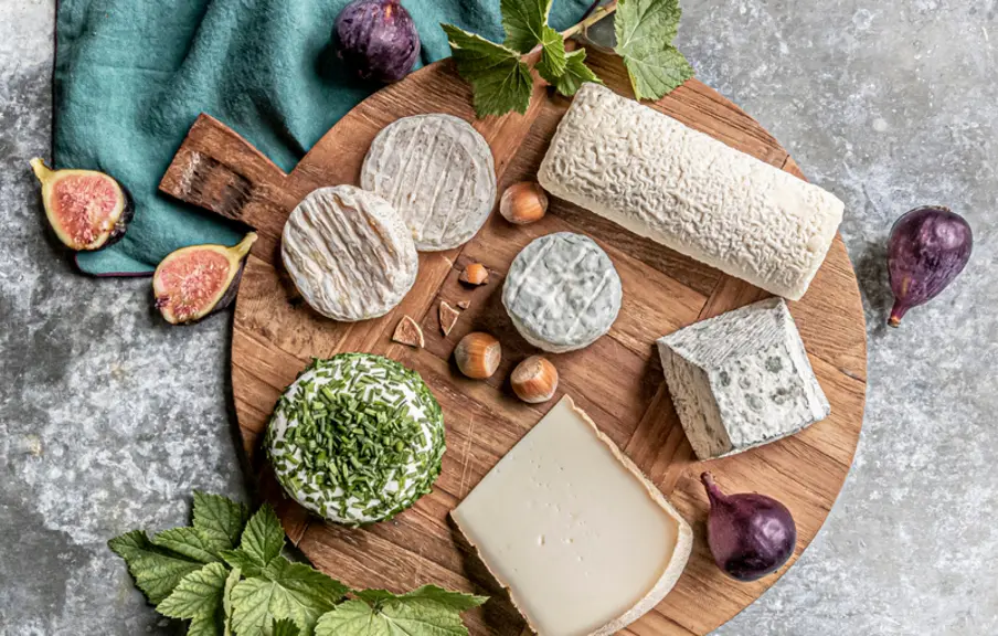 plateau de fromage de chèvre au lait cru