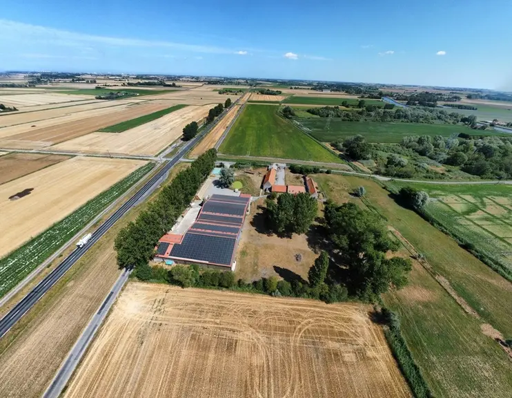 La chèvrerie Bique n’ Brouck vue du ciel