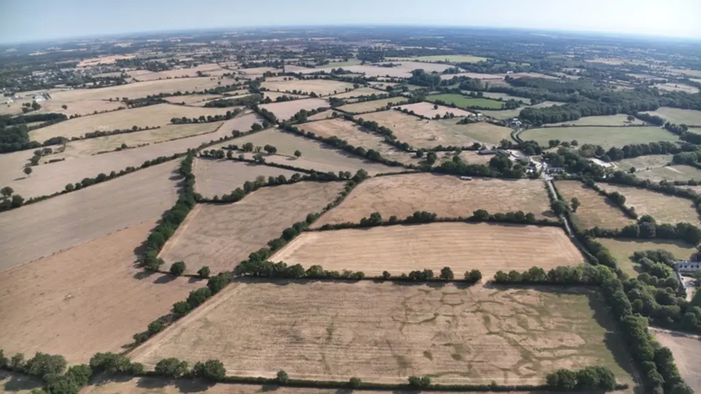 Prairies vues de drone