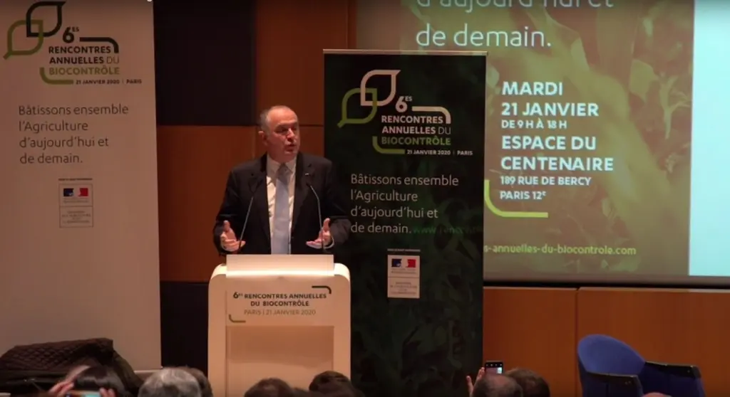Le ministre de l'Agriculture Didier Guillaume a qualifié le secteur du biocontrôle de priorité absolue, lors des rencontres annuelles d'IBMA en janvie