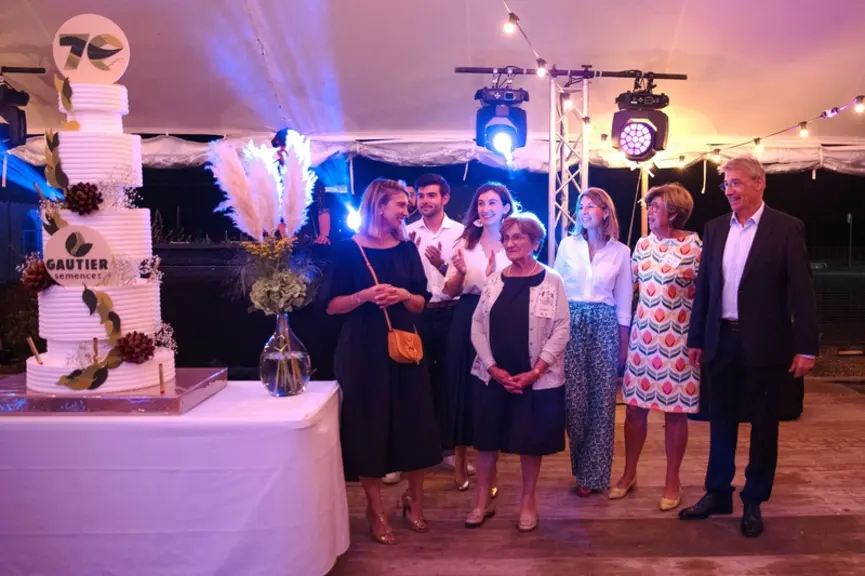 Trois générations étaient réunies pour fêter les 70 ans de Gautier Semences, entreprise familiale à la fois locale et internationale, et qui compte bi