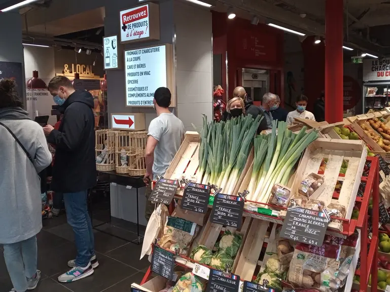 magasin bio naturalia à Paris en avril 2021