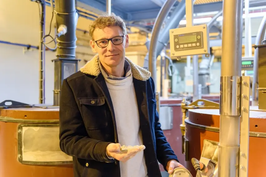 Luc Peinturier, responsable de la filière bio aux Moulins Bourgeois. "Quand on se voit avec les agriculteurs et le boulanger, ce n’est pas pour discut