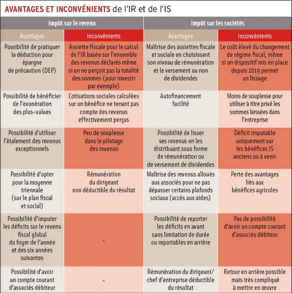 Impôt sur le revenu ou impôt sur les sociétés : choisir le régime fiscal adapté à sa société agricole