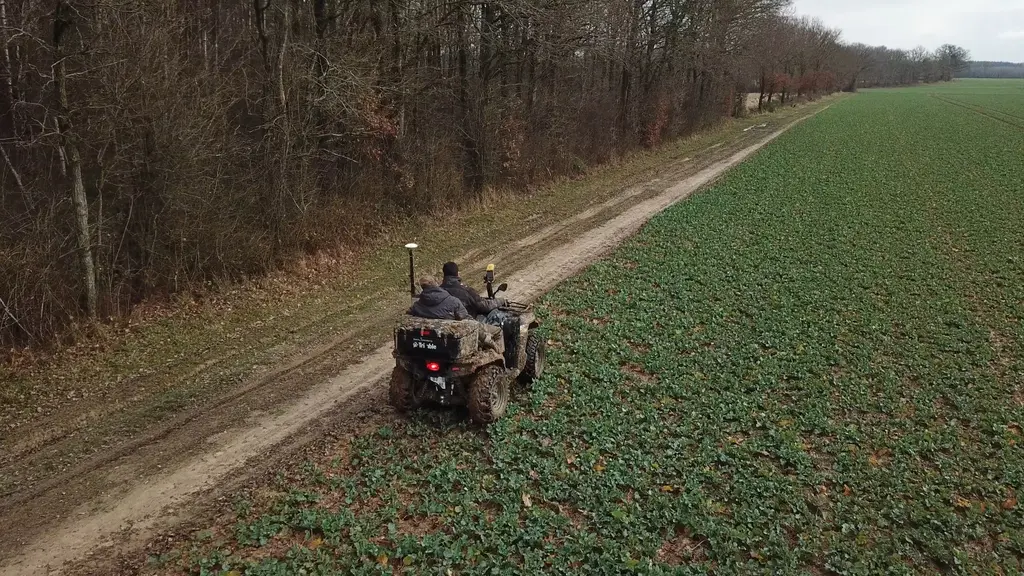 arpentage de parcelle en quad