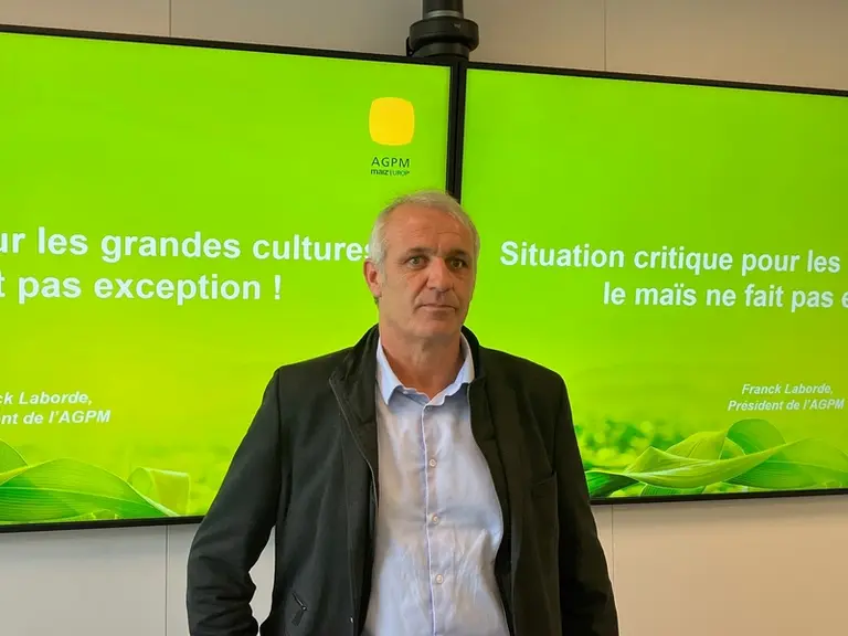 <em class="placeholder">Franck Laborde, président de l’Association générale des producteurs de maïs (AGPM). </em>