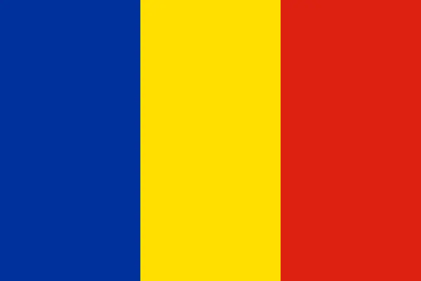 Drapeau de la Roumanie.