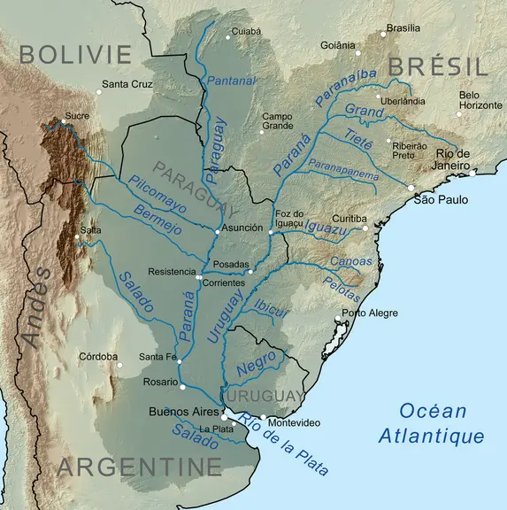 Parcours du Rio Parana