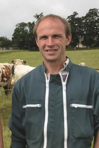 Antoine Delahais, éleveur en bio à Bréauté en seine-Maritime © A. Delahaie