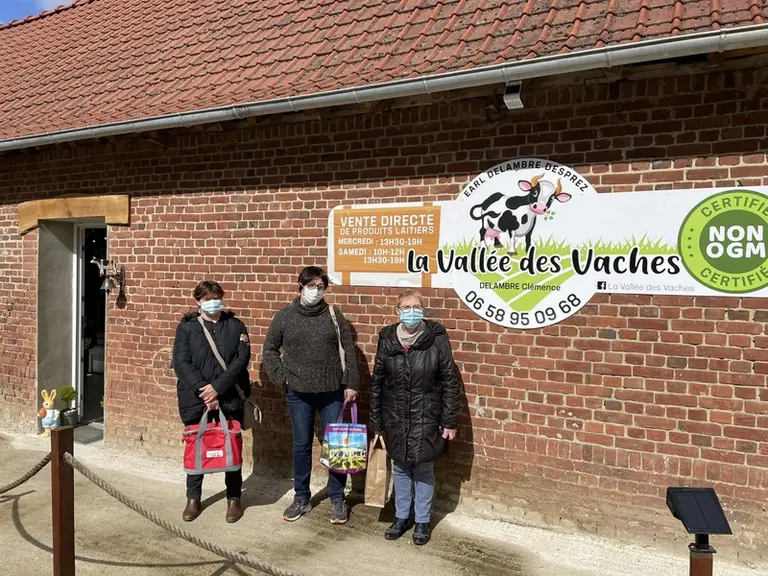 Le magasin ouvre le mercredi après-midi et le samedi matin et après-midi. Des légumes provenant d’une ferme voisine sont également proposés aux clients. © EARL Delambre Desprez