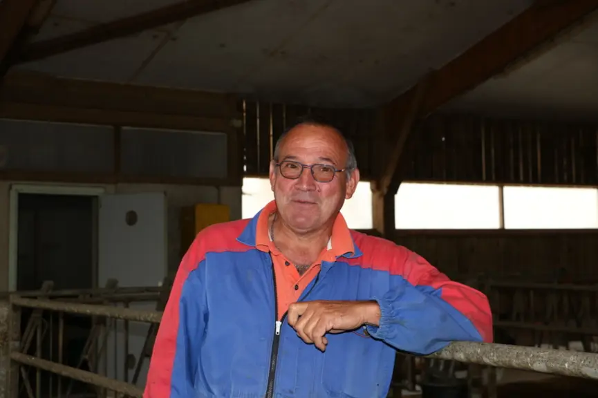 Jean-Luc Huard, un des associés du Gaec La Coudorière. « Dommage qu'il n'y ait pas de diagnostic des veaux, génisses et taries. Ni des prairies, avec