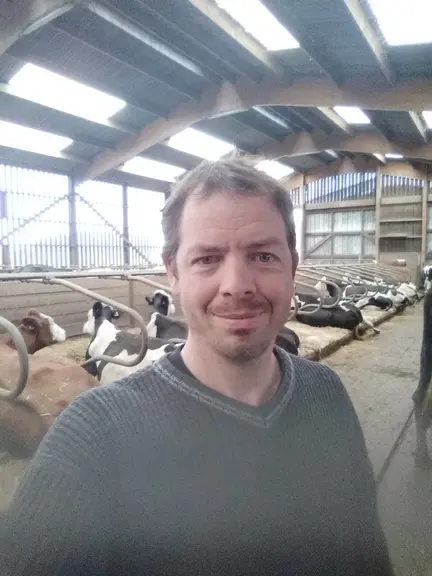 Valentin Crimet, en Gaec, dans la Somme