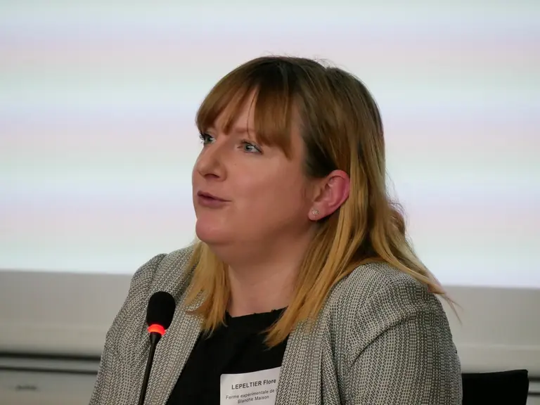Flore Lepeltier, de la ferme expérimentale de la Blanche-Maison