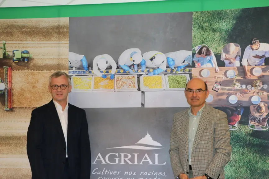 Ludovic Spiers et Arnaud Degoulet, président d'Agrial : "Agrial sera sans doute contrainte d'alléger les investissements en 2022, pour pouvoir gérer l
