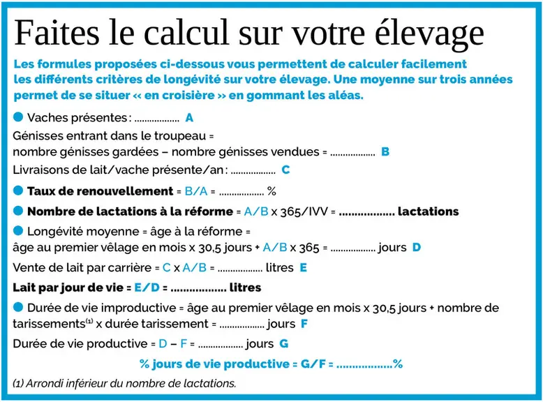 Faisons vieillir davantage les vaches laitières