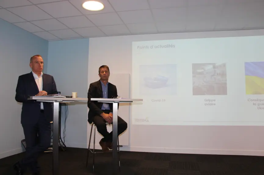 Alain Le Floch, directeur général (à gauche) et Olivier Chaillou, président, restent confiants malgré le contexte actuel perturbé.