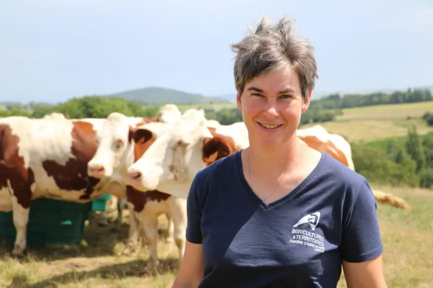 Estelle Delarue, de la chambre d'agriculture du Cantal.