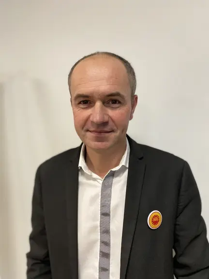 Hubert Dubien, président du Cnaol et de l'AOP fourme de Montbrison.