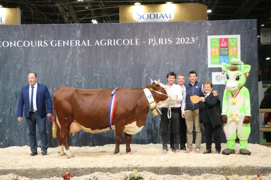 Ideale, championne adulte rappel de championnat, et meilleure laitière. 