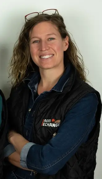Manue Meot, responsable développement. "Agri-échange repose sur les capacités de chacun en temps, en matériel, en technique;"