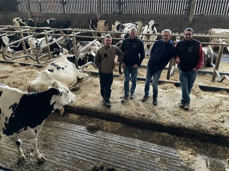 <em class="placeholder">Bertrand et Hervé Lecaplain,entourés de Romain Gaslard et Benjamin Gramont : « Nous avons voulu que la transmission se fasse d