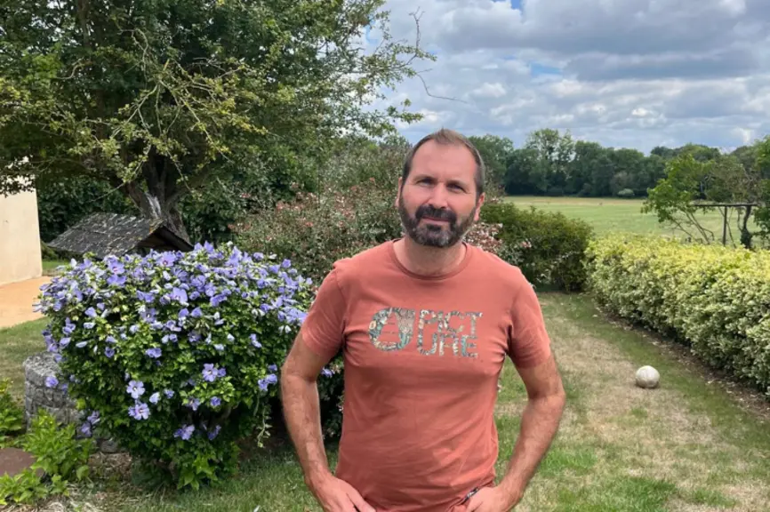 David Hay, éleveur en Mayenne et président de la Coopérative Lait Bio du Maine