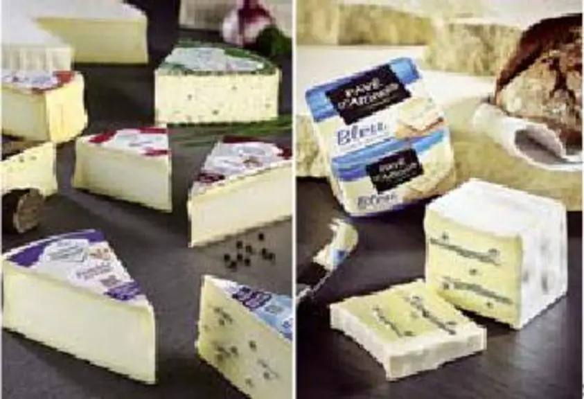 En 2015, Guilloteau a investi 
la coupe avec Fromager d’Affinois
et lancé une version «bleu» de 
son pavé d’Affinois.