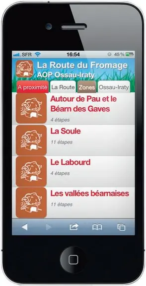 Le QR code est utilisé depuis 2010 par la filière AOC Ossau Iraty pour découvrir la « Route du Fromage ».