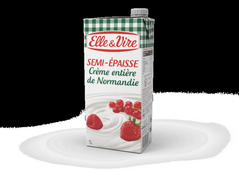 Elle & Vire utilise un bouchon en polymères recyclés.