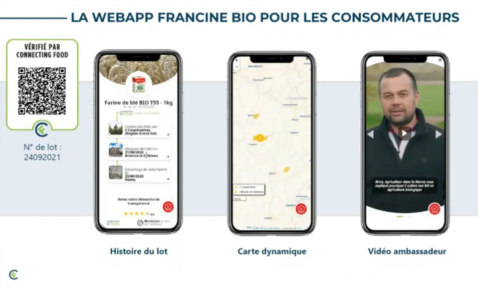 Grands Moulins de Paris a déployé la blockchain sur deux références bio.