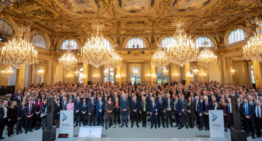 500 patrons d'ETI étaient réunis à l'Élysée ce 21 janvier 2020 © Présidence de la République